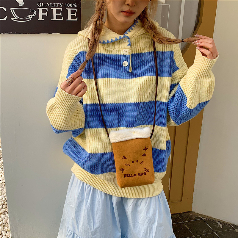 Mala četvrtasta torba za rame, lagana i svestrana magnetskim zatvaračem, platno, podstava poliester, uspravni kvadratni oblik, unutarnji džepovi za telefon i dokumente