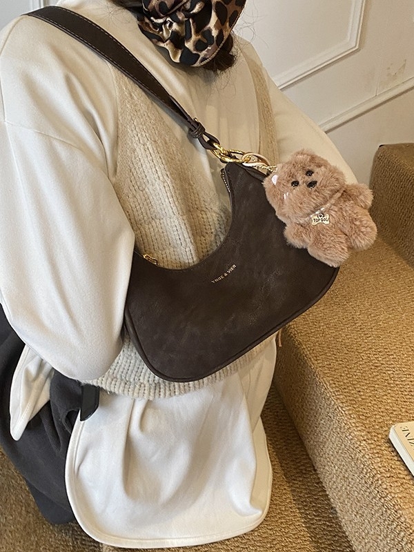 PU materijal crossbody torbica, gradska jednostavnost, horizontalan kvadratnog oblika, zatvarač, poliester podstava, zimska kolekcija 2025