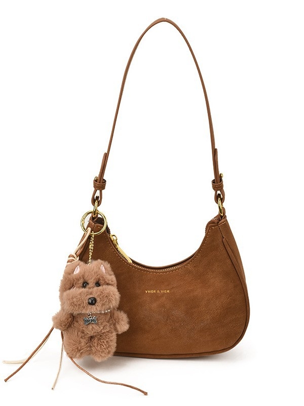 PU materijal crossbody torbica, gradska jednostavnost, horizontalan kvadratnog oblika, zatvarač, poliester podstava, zimska kolekcija 2025