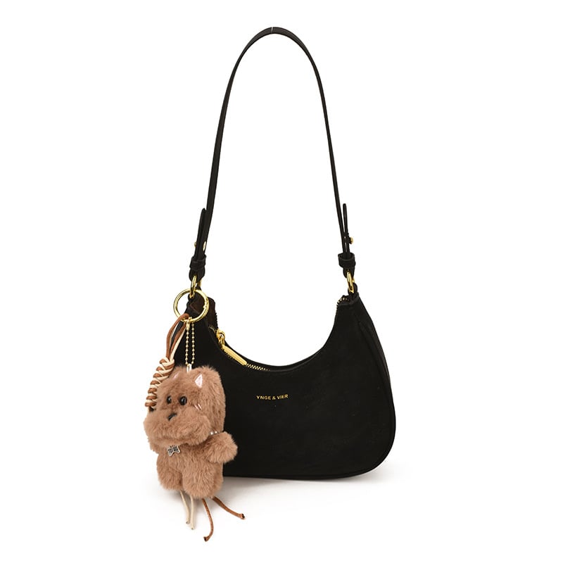 PU materijal crossbody torbica, gradska jednostavnost, horizontalan kvadratnog oblika, zatvarač, poliester podstava, zimska kolekcija 2025