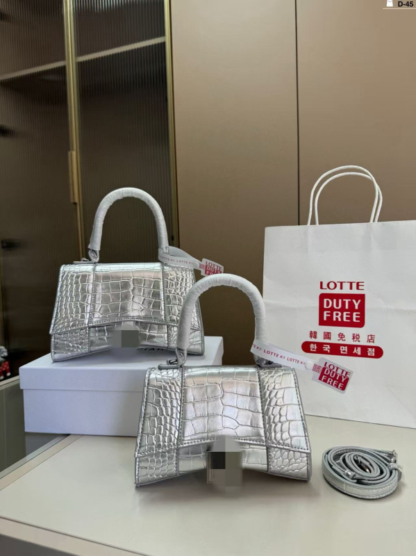 Torba s uzorkom krokodila i oblikom pijeska — za rame ili crossbody, ženska torba