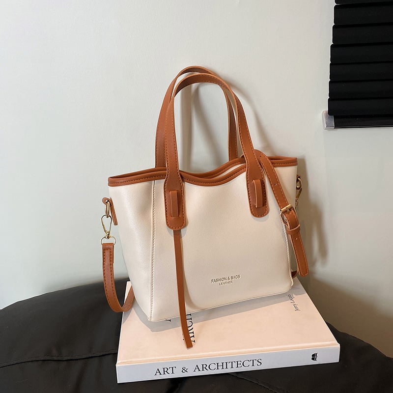 PU crossbody bucket taška, mestský minimalistický štýl, horizontálny štvorcový tvar, zipsové zapínanie, polyesterové vnútro