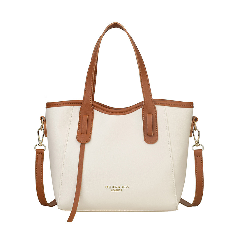 PU crossbody bucket taška, mestský minimalistický štýl, horizontálny štvorcový tvar, zipsové zapínanie, polyesterové vnútro