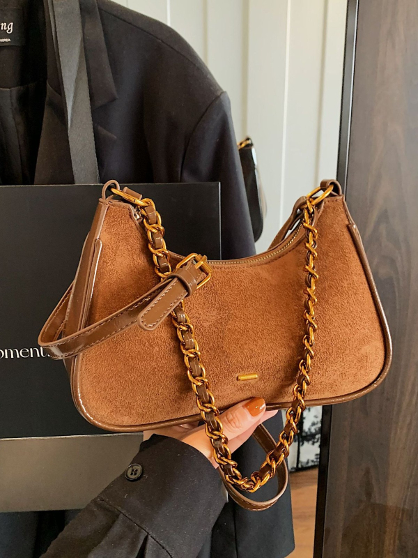 Crossbody torba u urbanom minimalističkom stilu, PU materijal, dumpling oblik, poliester podstava, zatvaranje zipom
