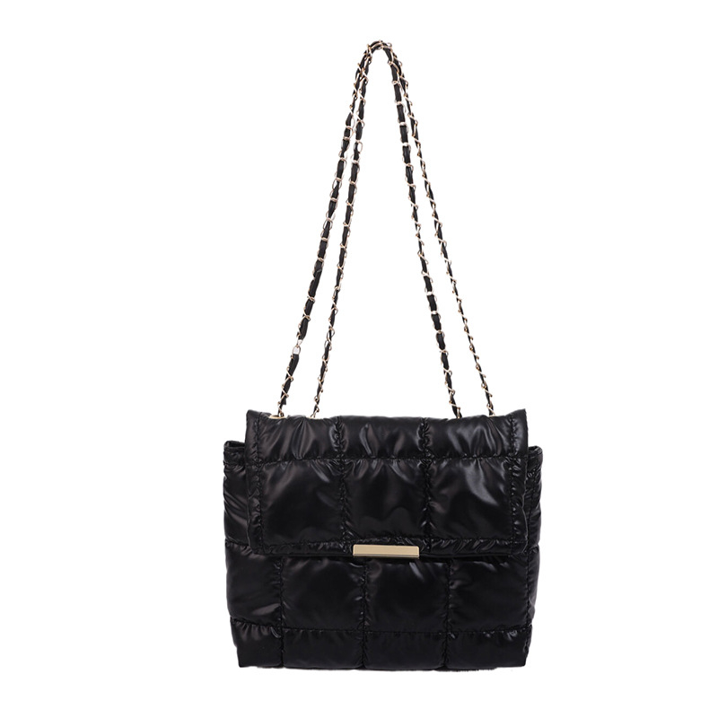 Crossbody torba — horizontalni kvadratni oblik, Oxford materijal, zatvarač s poklopcem, džep za telefon, poliester podstava, dvostruke naramenice