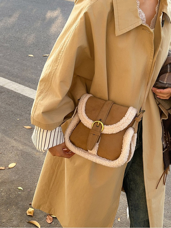 PU bucket torba, street trend stil, horizontalni kvadratni oblik, magnetska kopča, unutarnji džep za mobitel