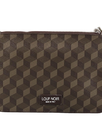 PU vodorovne štvorcová kabelka so zipsom, vrecká na telefón a dokumenty, podšívka z polyesteru