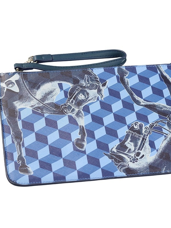 PU vodorovne štvorcová kabelka so zipsom, vrecká na telefón a dokumenty, podšívka z polyesteru