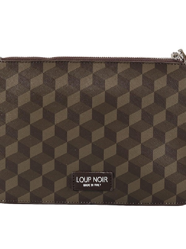 PU vodorovne štvorcová kabelka so zipsom, vrecká na telefón a dokumenty, podšívka z polyesteru