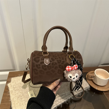 Ženska crossbody torba u korejskom stilu — PU, oblik jastuka, horizontalni kvadratni dizajn, zatvarač, unutarnja džep za mobitel