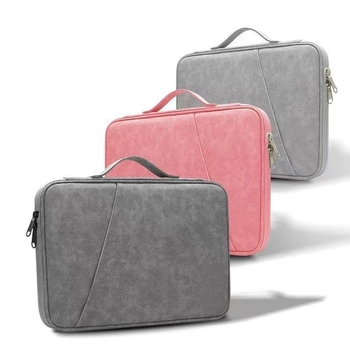 PU púzdro na tabletu - sada s taškou na skladovanie, sametová podšívka, priedušné, proti krádeži, jar 2025