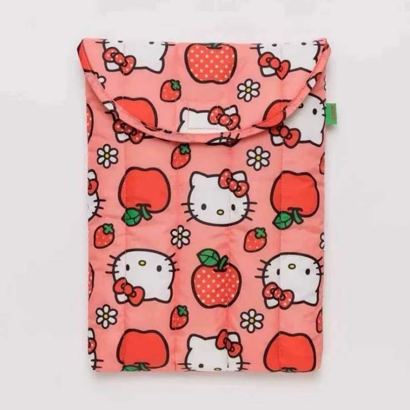 Torba za tablet i prijenosno računalo od najlona, podstava od pamuka, otisak anime mačke, stil mladi kampus, funkcija skladištenja