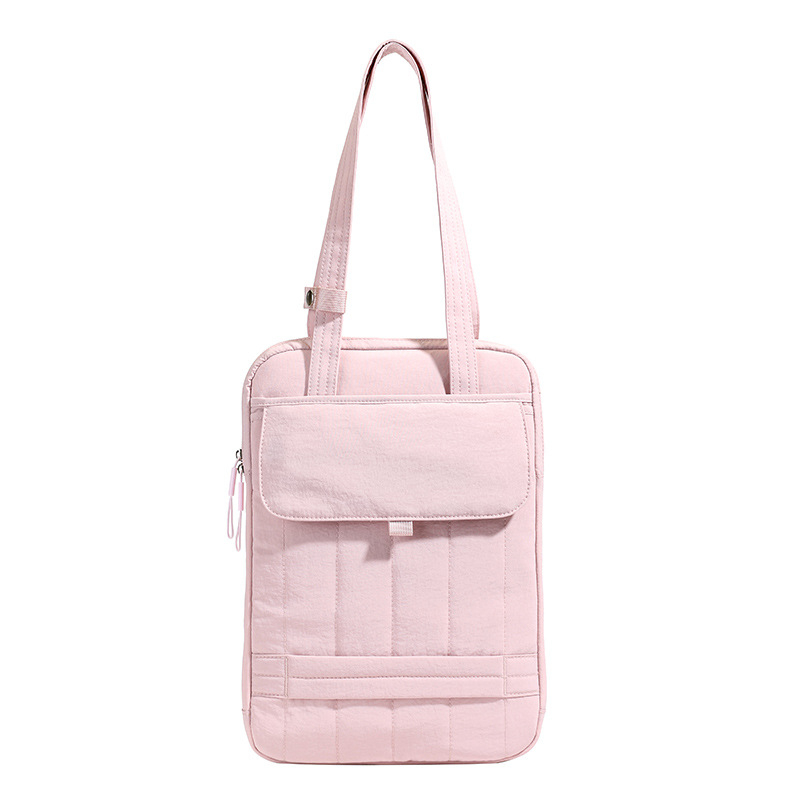 Brašna na notebook cez rameno s priedušným dizajnom, jednofarebný vzor, unisex, polyesterová podšívka, zimná edícia 2025