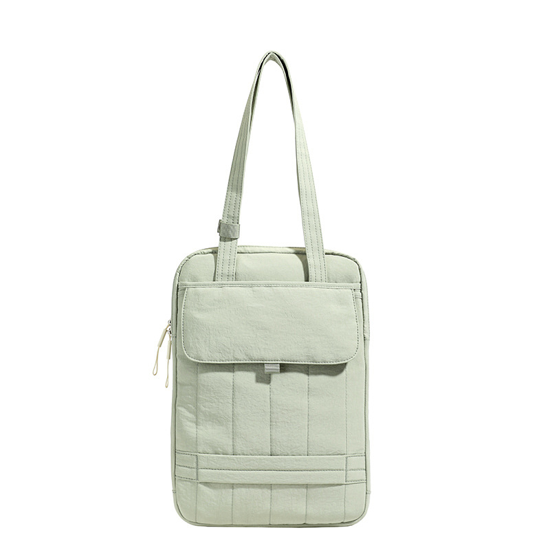 Brašna na notebook cez rameno s priedušným dizajnom, jednofarebný vzor, unisex, polyesterová podšívka, zimná edícia 2025