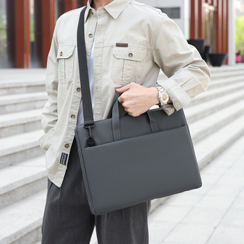 Geantă casual ușoară pentru laptop și tabletă, impermeabilă, țesătură Oxford, căptușeală poliester, unisex