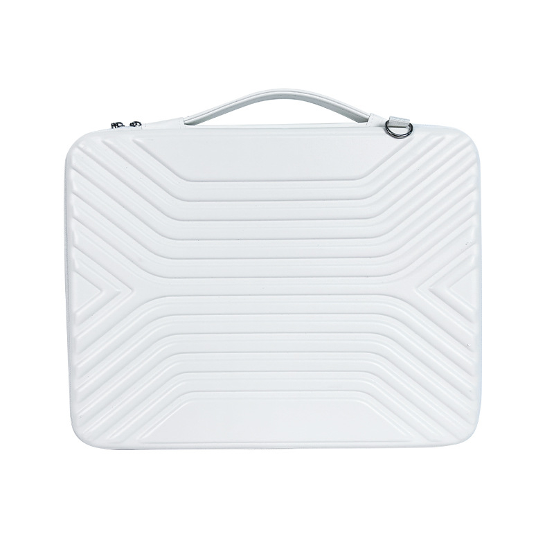 Husă dură pentru laptop din EVA, impermeabilă și rezistentă la uzură, închidere cu fermoar, mâner telescopic, buzunare interne pentru carduri