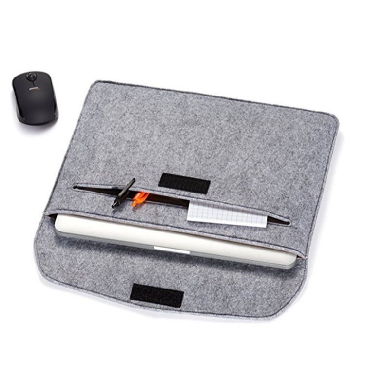 Eiropas un Amerikas stila felta datora soma un planšetes aizsargmaciņš; Velcro atvērums; iekšējā odere; iekšējie nodalījumi telefona, ID un datora kabatām; elpojoša, ūdensizturīga, nodilumizturīga; Yue Rong