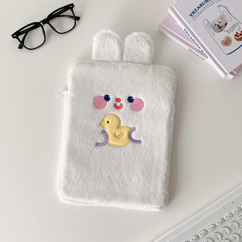 Torba za tablet od pliša s motivom životinja, dječji crtani stil, otporna na habanje, bez podstavke