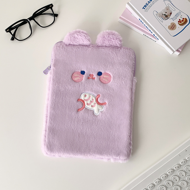 Torba za tablet od pliša s motivom životinja, dječji crtani stil, otporna na habanje, bez podstavke