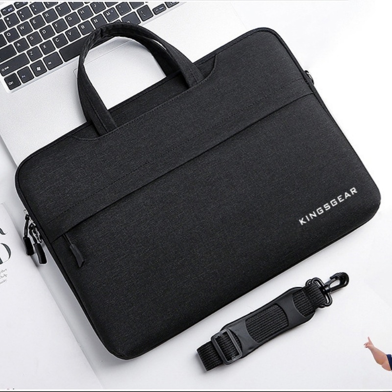 Geantă pentru laptop de afaceri, ușoară, cu căptușeală antișoc, material Oxford, unisex, geantă de umăr