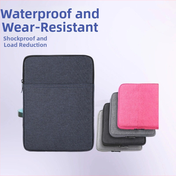 Taška/obal na tabletu a notebook, pre 10,5-palcové tablety a 10-palcové notebooky, polyester s flanelovou podšívkou, jednofarebný, unisex, mestský minimalistický štýl
