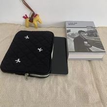 Torba za tablet s izvezenom mašnicom, vodootporan najlon, ultra lagana, životinjski uzorak, podstava od najlona, unisex (Vodootporan najlon, Ultra lagan, Životinjski uzorak)