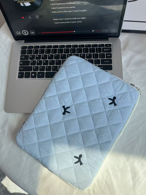 Torba za tablet s izvezenom mašnicom, vodootporan najlon, ultra lagana, životinjski uzorak, podstava od najlona, unisex (Vodootporan najlon, Ultra lagan, Životinjski uzorak)