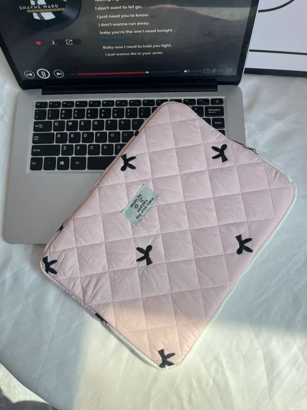 Torba za tablet s izvezenom mašnicom, vodootporan najlon, ultra lagana, životinjski uzorak, podstava od najlona, unisex (Vodootporan najlon, Ultra lagan, Životinjski uzorak)