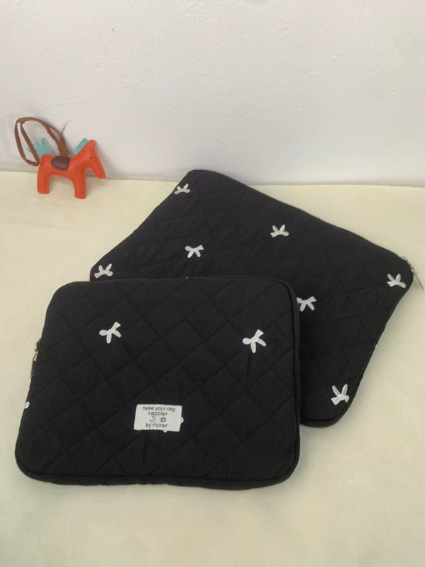 Torba za tablet s izvezenom mašnicom, vodootporan najlon, ultra lagana, životinjski uzorak, podstava od najlona, unisex (Vodootporan najlon, Ultra lagan, Životinjski uzorak)