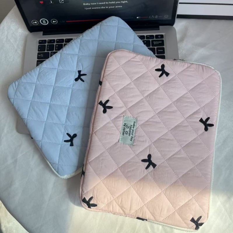 Torba za tablet s izvezenom mašnicom, vodootporan najlon, ultra lagana, životinjski uzorak, podstava od najlona, unisex (Vodootporan najlon, Ultra lagan, Životinjski uzorak)