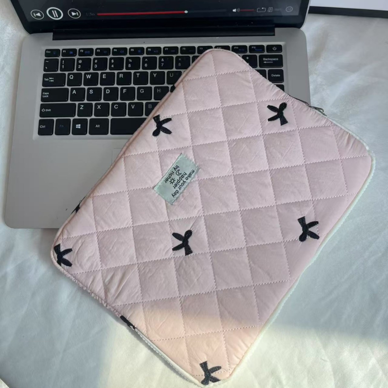 Torba za tablet s izvezenom mašnicom, vodootporan najlon, ultra lagana, životinjski uzorak, podstava od najlona, unisex (Vodootporan najlon, Ultra lagan, Životinjski uzorak)