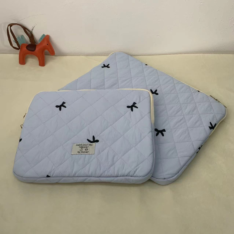 Torba za tablet s izvezenom mašnicom, vodootporan najlon, ultra lagana, životinjski uzorak, podstava od najlona, unisex (Vodootporan najlon, Ultra lagan, Životinjski uzorak)