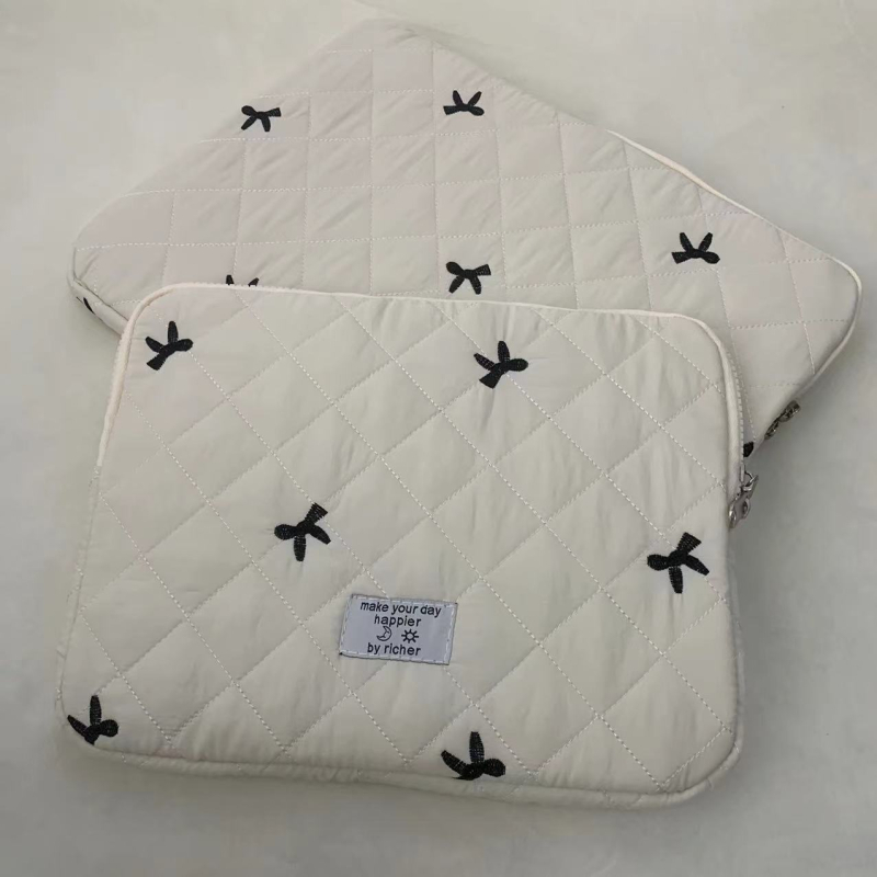 Torba za tablet s izvezenom mašnicom, vodootporan najlon, ultra lagana, životinjski uzorak, podstava od najlona, unisex (Vodootporan najlon, Ultra lagan, Životinjski uzorak)