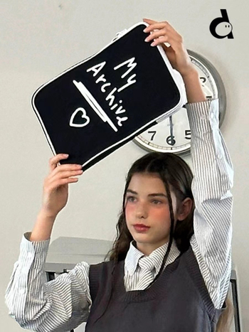 Weitao unisex zaštitna torbica za tablet, poliester, uzorak slova, podstava poliester