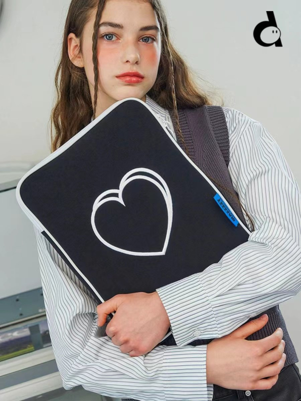 Weitao unisex zaštitna torbica za tablet, poliester, uzorak slova, podstava poliester