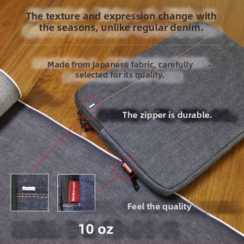 Denim taška na tablet s veľkou kapacitou, multifunkčná, polyesterová podšívka — unisex, jeseň 2023