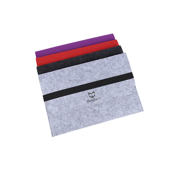 Husă din fetru pentru tabletă, cu căptușeală respirabilă și rezistentă la uzură, model în dung, stil de călătorie