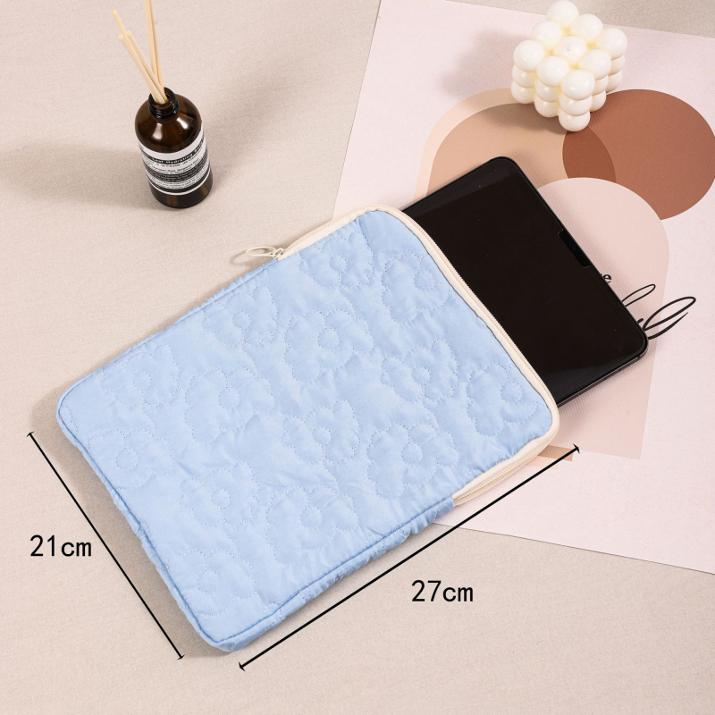 Lychee tablet táska, légáteresztő és ütésálló, virágos mintázat, poliészter bélés, tél 2025