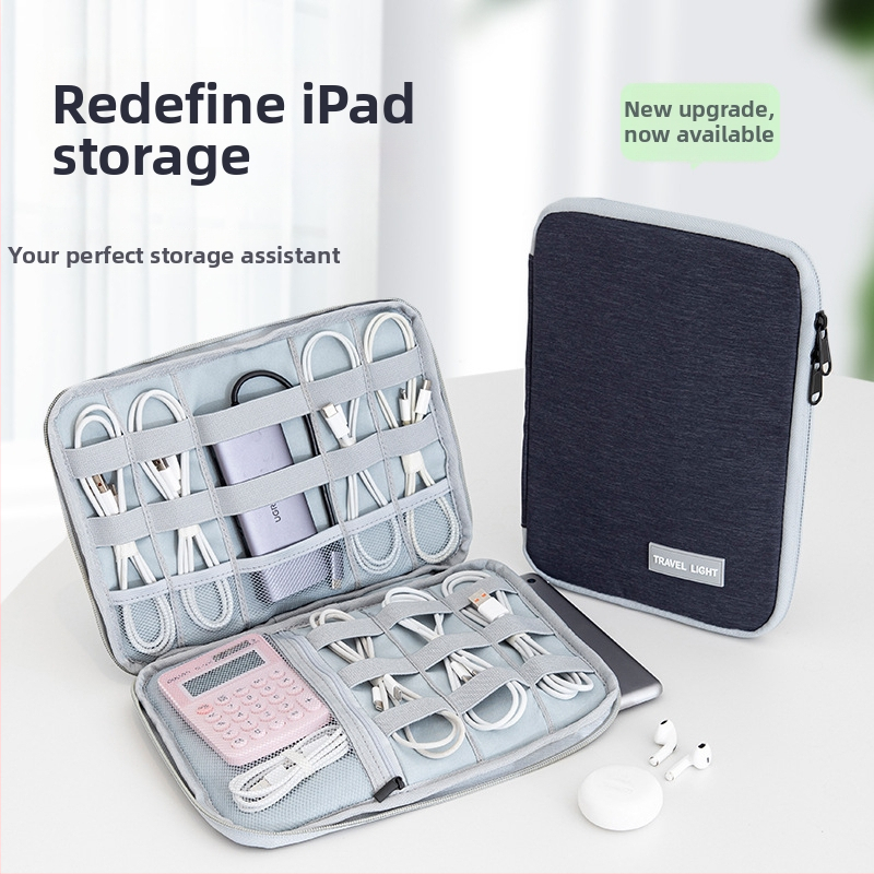 Nepremokavá taška z Oxfordu na káble, power bank a tablety (Polyesterová podšívka • Unisex • Mestský minimalistický dizajn)