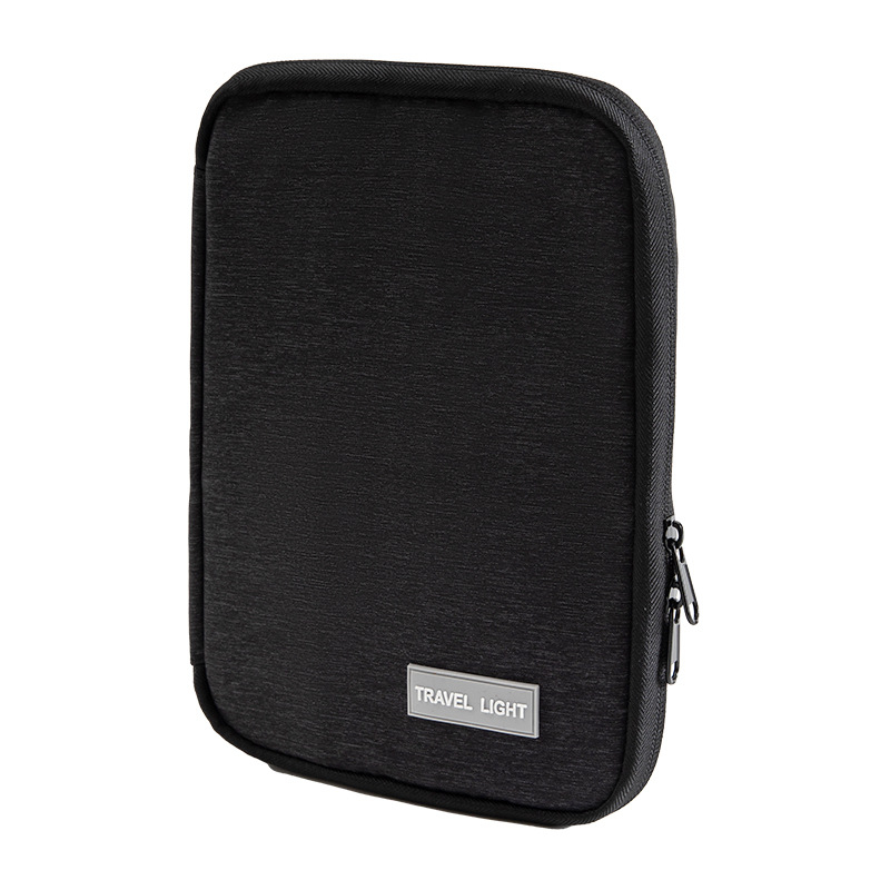 Geantă impermeabilă din pânză Oxford pentru cabluri, power bank și tablete (Căptușeală din poliester • Unisex • Stil urban minimalist)
