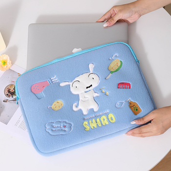 Torba za tablet s motivom crtića štene, unutarnja džep, poliester, zatvaranje zipom, mekana ručka, 153 g