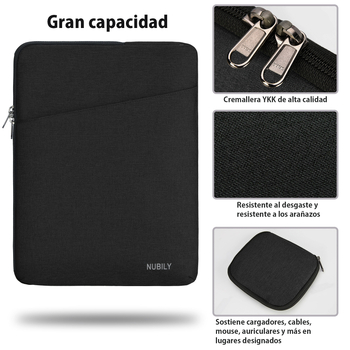 Nubily 2-daļīgs iekšējais somiņas komplekts portatīvajam datoram – triecienizturīgs, elpojošs, ūdensizturīgs, Oxford audums