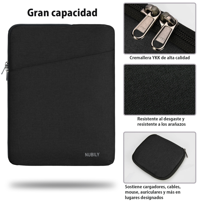 Nubily 2-daļīgs iekšējais somiņas komplekts portatīvajam datoram – triecienizturīgs, elpojošs, ūdensizturīgs, Oxford audums