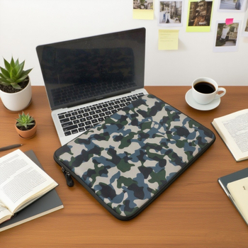 Chengda iekšējā soma portatīvajam datoram un planšetdatoram no niršanas materiāla, kamuflāžas raksts, neilona odere, ultraviegla, izturīga pret nodilumu un skrāpējumiem
