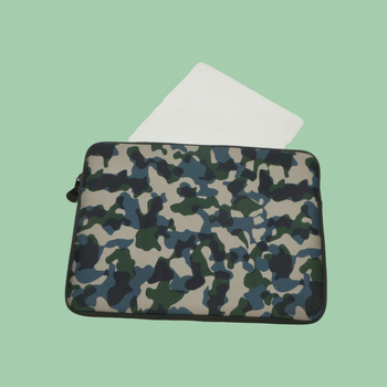 Chengda iekšējā soma portatīvajam datoram un planšetdatoram no niršanas materiāla, kamuflāžas raksts, neilona odere, ultraviegla, izturīga pret nodilumu un skrāpējumiem