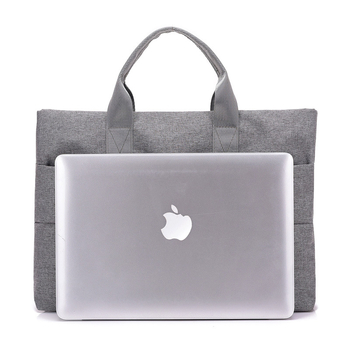 Geantă de afaceri pentru laptop din Oxford, unisex, cu buzunare interioare, închidere cu fermoar, mâner moale