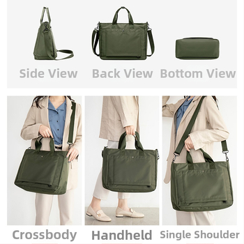 Cestovná taška na notebook s možnosťou pripnutia na vozík – veľká kapacita, polyester, priehradka na notebook/tablet, vnútorné vrecká, obchodná taška cez rameno