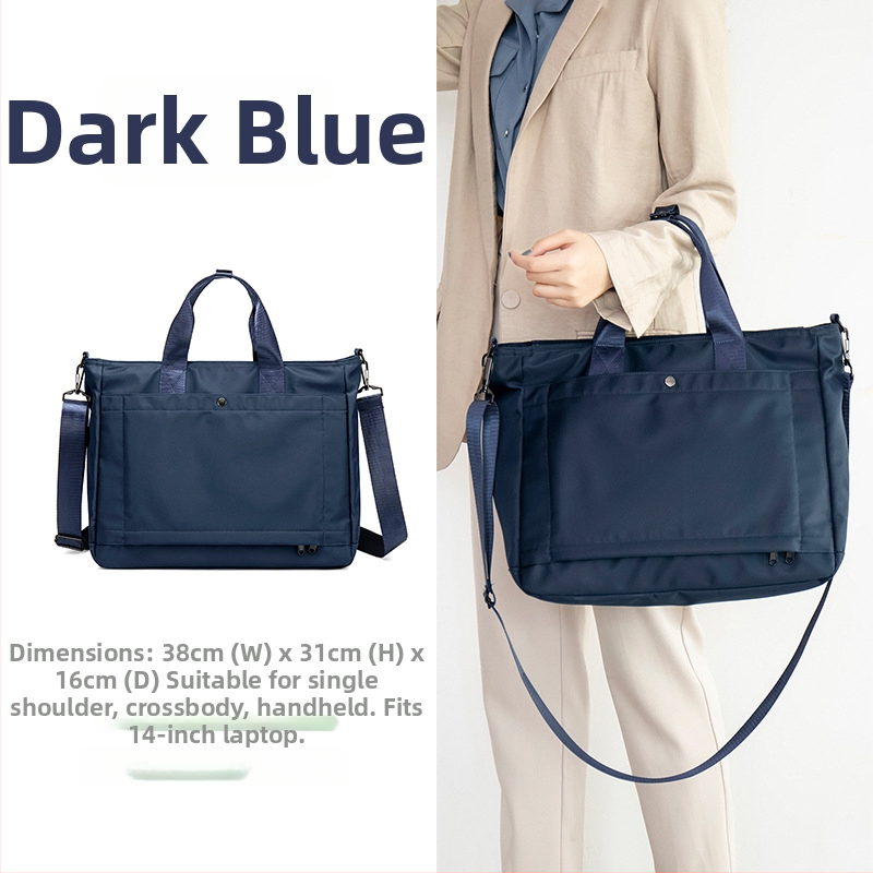 Cestovná taška na notebook s možnosťou pripnutia na vozík – veľká kapacita, polyester, priehradka na notebook/tablet, vnútorné vrecká, obchodná taška cez rameno