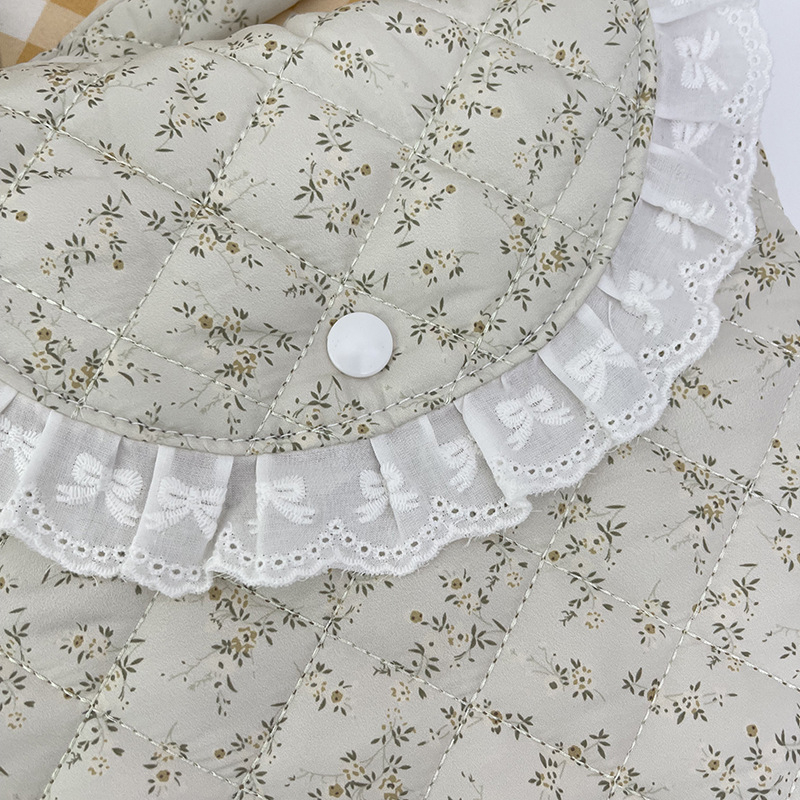 Geantă pentru tabletă în stil coreean, cu model floral și dantelă, respirabilă, ultraușoară, material poliester, căptușeală poliester