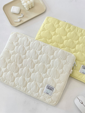 Bu yi Geantă pentru tabletă cu broderie de nori, poliester, stil stradal, primăvara 2025